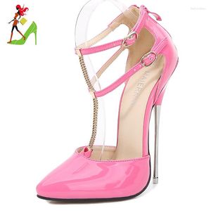 Scarpe 335 sandali per donne feste sexy 16 cm di moda punta tacchi alti di grandi dimensioni sottili nelle pompe di scorta outlet di fabbrica