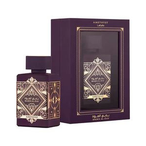 Lattafa Perfumes Badee al Oud 자수정 향기 100ml 남자 여자 Eau de parfum 3.4oz 길이 지속 냄새 유니osex 중성 향수 장미 쾰른 스프레이 고품질