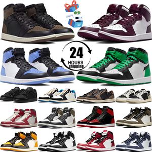 2023 basketball shoes 1s jumpman 1 men women Palomino unc toe Bordeaux Chicago Lucky Green Reverse Mocha Taxi outdoor sports trainers sneakers 36-47