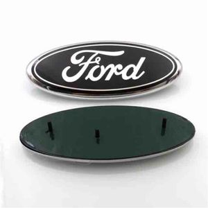 Högkvalitativ bakgrund 23 9 cm Auto Car Emblem Badge ABS ALUMINUM HOOD FRED BACK TRUNK LOGO FOR Ford Edge Explorer209R