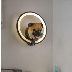 Lâmpada de parede TEMAR Modern Dog LED Vintage Creative Fashion Cartoon Sconce Decorativo para casa sala de estar quarto