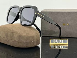 Fashion Classic Designer Solglasögon för män Kvinnor Solglasögon lyxiga polariserade pilot överdimensionerade solglasögon UV400 glasögon PC -ram Polaroid -lins 6031