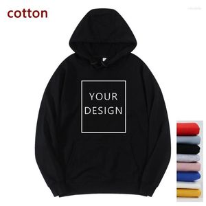 Hoodies femininos seu próprio design algodão feminino oversized diy mulher suéteres marca logotipo/imagem personalizado jaqueta com capuz roupas