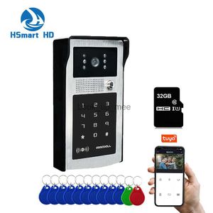 Doorbells New Tuya Smart Video Doorbell Camera 1080P WiFi Video Intercom Door Bell Camera With RFID Code Keypad Access Phone APP Unlock HKD230918