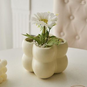 Vases Ceramic Vase Modern Dried Flower Home Decor For Centerpiece Wedding Dinner Table Party Living Room Office Bedroom