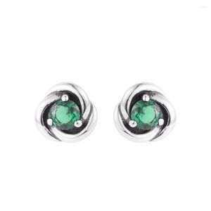 Stud Earrings 2023 925 Sterling Silver May Birthstone Eternity Circle For Women Fine Jewelry Wedding Ear Brincos Wholesale