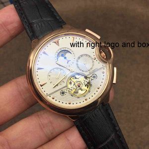 WAKS CART Luxury Wrist Blue Watch Men Balloon Women Fashion Womens Automatisk Mekanisk rörelse Oriental Kalender Lunar Fas Raffinerad stål Domineering Qu 6i4d