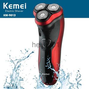 Elektryczne klevers do ładowania elektrycznego do mycia golarki Trymer Barbeador Men Men Shaving Machine Groomer Broda Kemei 3D Electric Razor x0918