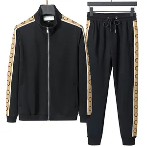 2023 Mens Tracksuit Tech Set Designer Track Suit Europe American Basketball Football Rugby Tvådel med kvinnors långa ärm Hoodie Jacket Trousers Spring XXXL