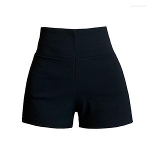 Shorts femininos moda bottoms preto mulheres verão cintura alta