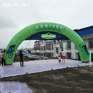 Curved Arch Custom Inflatable Framework Arch Finish Line For Advertisement With Free Air Blower