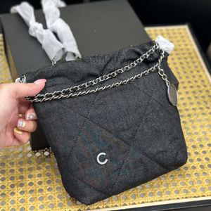 Sacos de noite Sacos de noite Designer de luxo sacos de ombro feminino grande capacidade bolsas moda corrente bolsa senhoras denim bin saco bom jogo agradável