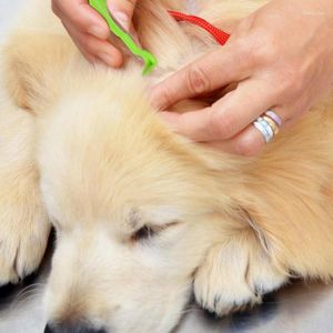 Dog Apparel Flea Remover Hook Tick Pull Tweezers ABS Puller Removal Tool Scratching Cat Pet Mites Extractor Supplies