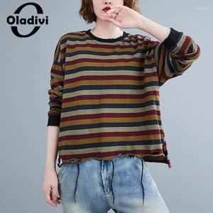 Women's T Shirts Large Size Women T-shirt 2023 Spring Autumn Casual Loose Ladies Top Tunics Kvinnliga överdimensionerade kläder 4xl 7638