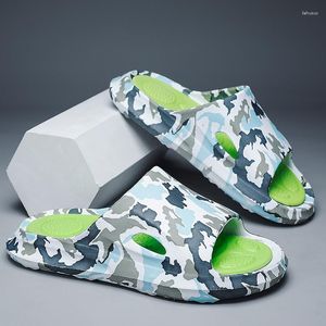 Hausschuhe 2023Original Marke Stil männer Sandalen Sommer Mode Dicken Boden Anti-slip Slip-on Casual Camouflage Strand Schuhe