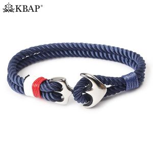 Moda masculina moda náutica corda pulseira pulseiras amizade favor presente para ele her2454