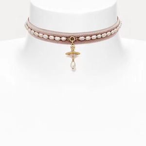 Saturn-Anhänger-Halskette für Frauen, Y2k-Zubehör, Halsband, Perlenkette, Schmuck am Hals, Mode-Accessoires für Frauen, Geschenke