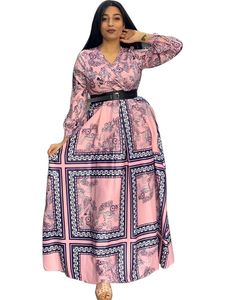 Plus size Dresses African For Women Print Maxi Dress Dashiki Patchwork Pleated Clothes Big Size Africa Clothing Christmas Robe 230918
