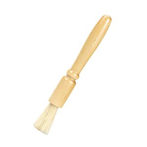 Escova de limpeza de madeira macia de uma peça escova de limpeza de pó de café aperto confortável escova redonda limpa doméstica suave lx6119