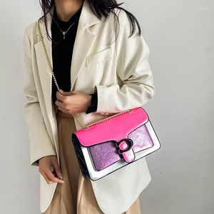 ヴィンテージのトレンディなデザイナーチェーンショルダークロスボディバッグWomenHandbag and Purcesカジュアルトートレディースメッセンジャー