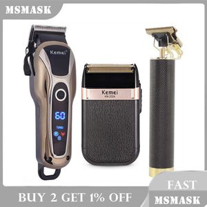 Electric Shavers Professional Barber Hair Clipper Rechargeble T-Outliny Finish Cutting Hine Beard Trimmer Shaver Cordless Corded X06 DHPEA