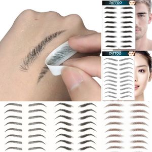 Eyebrow Enhancers 4D Hår som ögonbrynen Makeup Vattentät tatuering klistermärke Långvarig naturliga falska klistermärken Kosmetika 10 par 1 st 230918