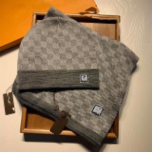2021TT design men's and women's casual knitted scarf hat set autumn and winter warm hat and scarf men's hat2761