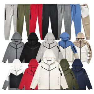 Pantaloni tecnologici da uomo con cappuccio per pile di pile sportiva con cappuccio con cappuccio con cappuccio con cappuccio uomo jogger jogger techfleece pantaloni da pista