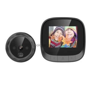 Dörrklockor 2,4 tum Digital Peephole Viewer Door Bell Viewer Long Standby Video Intercom Security Camera Night Vision HD Camera HKD230918