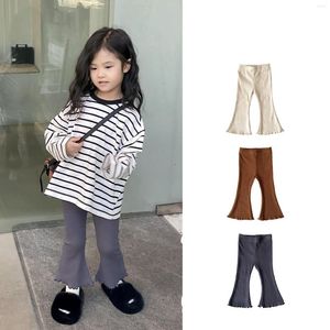 Trousers 2023 Toddler Baby Girl Winter Warm Leggings Kids Pants Solid Cotton Child Casual Girls Infant Fall Clothes 6M-7Y