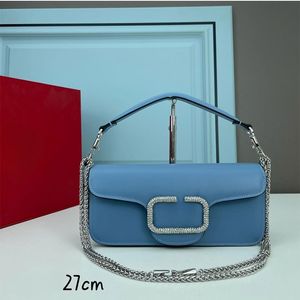 حقيبة مصممة لتصميم اليدين الجلدية الفاخرة حقيبة الكتف سلسلة سلسلة Clamshell Bag Diamond Logo Fashion Women Crossbody Bag Classic Girls Wholesale