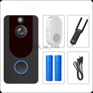 Dzwonki do drzwi V7 inteligentna kamera do drzwi IP 1080p Door Telefon Bell Apartments IR Alarm bezprzewodowe domofonie domowe WiFi wideo od Eken HKD230918