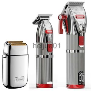 Professional Electric Hair Clippers for Men - Complete Barber Haircutting Kit, Cordless Hair Trimmer Set with Adjustable Lengths for Beard, Head, Body Grooming