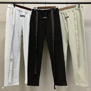 Herrbyxor tidvatten varumärke casual streamer byxor elastiska ben terry sweatpants288v