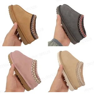 Australien barnstövlar småbarn tazz tozzare deigner tasman plattform beige får ull barn designer sko klassisk mini boot vinter kastanj päls tossor för flickor