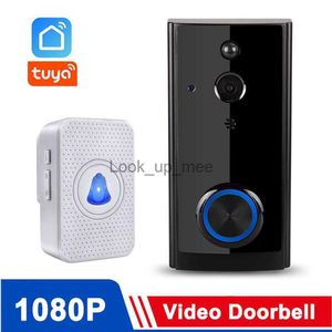 Doorbells Tuya Smart Home Wireless Doorbell Camera 1080P Full HD Night Vision Wired AC or Battery Powered Door Bell Outdoor PIR Waterproof HKD230918