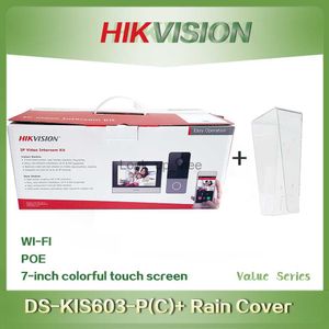 Dörrklockor Hikvision Video Intercom DS-KH6351-WTE1 DS-KV6113-WPE1 (C) DS-KH6320-WTE1 DS-KH6350-WTE1 IP WIFI DOOR STATION POE DOOBELL MONITOR HKD230918