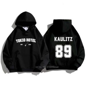 Tokio Hotel Unisex Pamuk Hoodie Kaulitz Moda Polar Lüks Kapşonlu Sweatshirt Plain Kış Sonbahar Baskı Erkekler Kadın Pullover