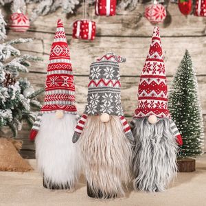 New Year Christmas Decoration Faceless Long Beard Wine Bottle Cap Cover Bag Home Festive Party Home Ornaments