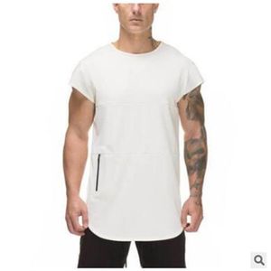 Nuovo design uomo cerniera senza maniche magliette estate maschio canotte palestre abbigliamento bodybuilding canottiera fitness canotte293D