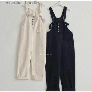 Tute da donna Pagliaccetti Salopette color kaki Stringate in legno Crisantemo Hot Trend Ulzzang Stile coreano Freesize Forma ampia L230918