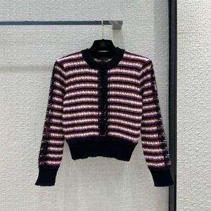 2023 Nya hösten Winter Milan Runway Sweaters O Neck Long Sleeve High End Jacquard Pullover Women's Designer Clothing 0823-3220w