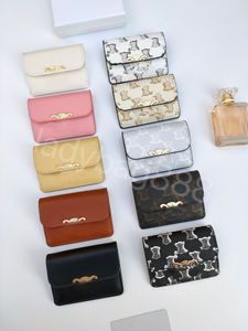Luxuriöse Marken-Kartentasche mit geprägtem Karteninhaber-Aufdruck, klassische Geldbörse mit Clip-Abdeckung, Kuh-Gürtelbox