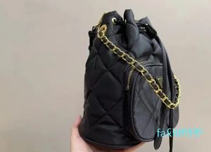 Neue Mode Lingge Eimer Tasche Nylon Stoff Kordelzug Kleine Frische Casual Vielseitig Eine Schulter Umhängetasche