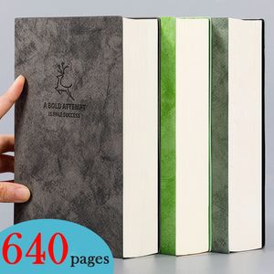 Notepads Super Thick Blank Book 80gsm 320sheets Leather Sketchbook A5 Journal Notebook Daily Business Office Work Notepad Stationery Gift 230918