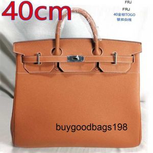 Projektanci torebki 40HAC 40 cm HAC Bag pełna skórzana płótno męskie i damskie uniwersalna torebka duża pojemność Podróż dla krowi ma logo