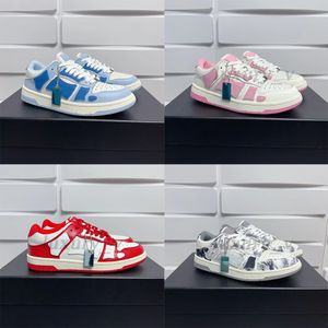 Skel-top hi niskie bandana trampki designerskie mężczyzn butów butów skórzane kości aplikacje Upper Eva Low-Top Sport Shoe v