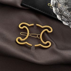 Lyx franska metallhårklipp enkel stil design guld hårklipp designer vintage hårjewelry höst ny mode kärlek gåva barretter högkvalitativa huvudbonader