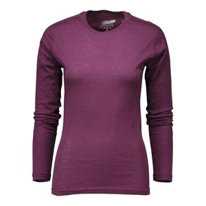 100% Merino Wool Tops shirt Women of wine Thermal Underwear long sleeve light weight Crew Base Layer Tops European 160GSM 201113315x