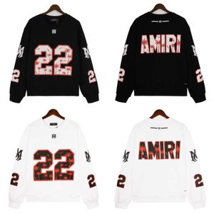 Designer Ami Men's hoodie 2023 Autumn/Winter New AMI Printed Long Sleeve Sweater Sports Jersey Crew Neck Shirt Unisex Batch High quality cool men fashion black hoodie